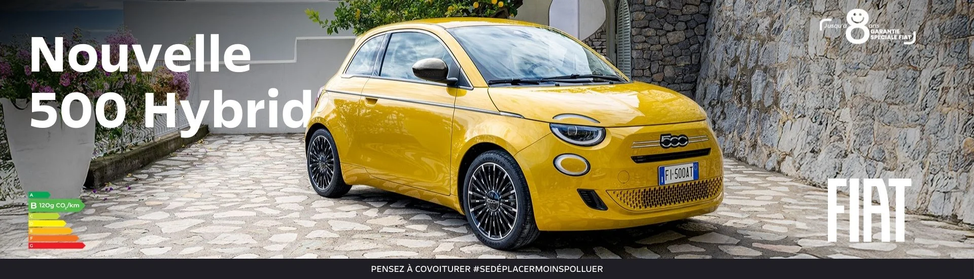 banniere fiat - nouvelle 500 hybrid