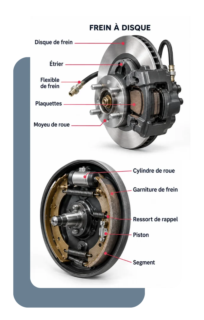 À quoi servent les plaquettes et disques de frein ?