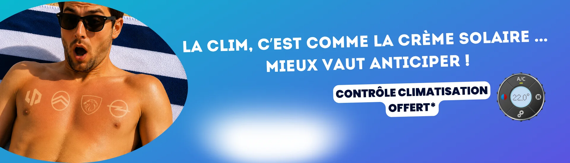 Contrôle climatisation offert