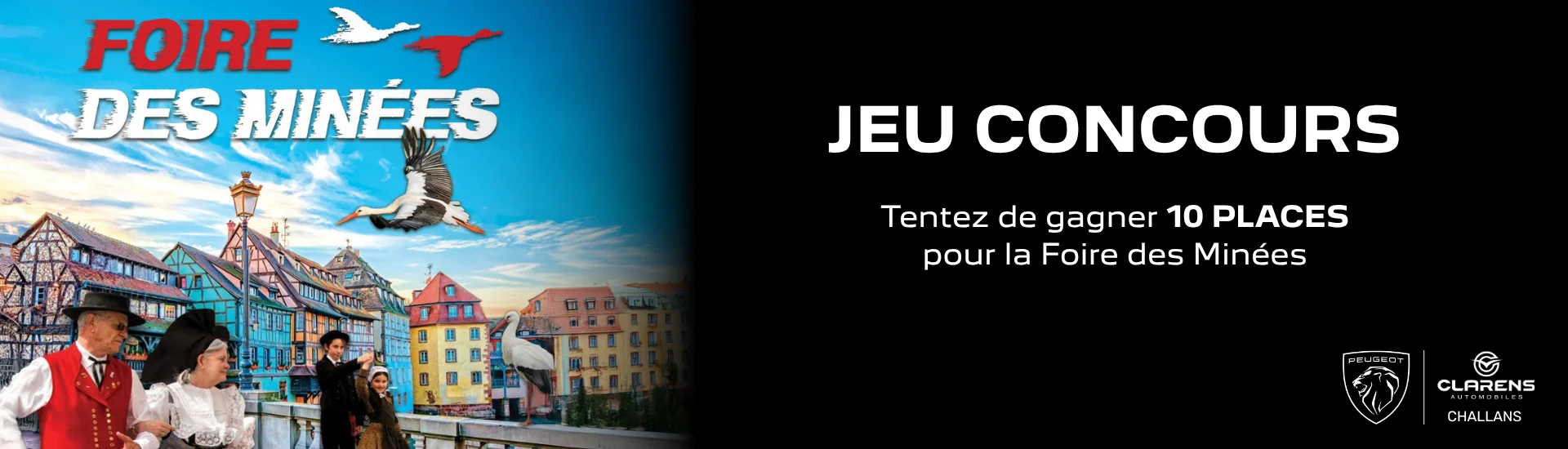 banniere lp - jeu concours Foire des Minées - Peugeot Challans - juillet 2026