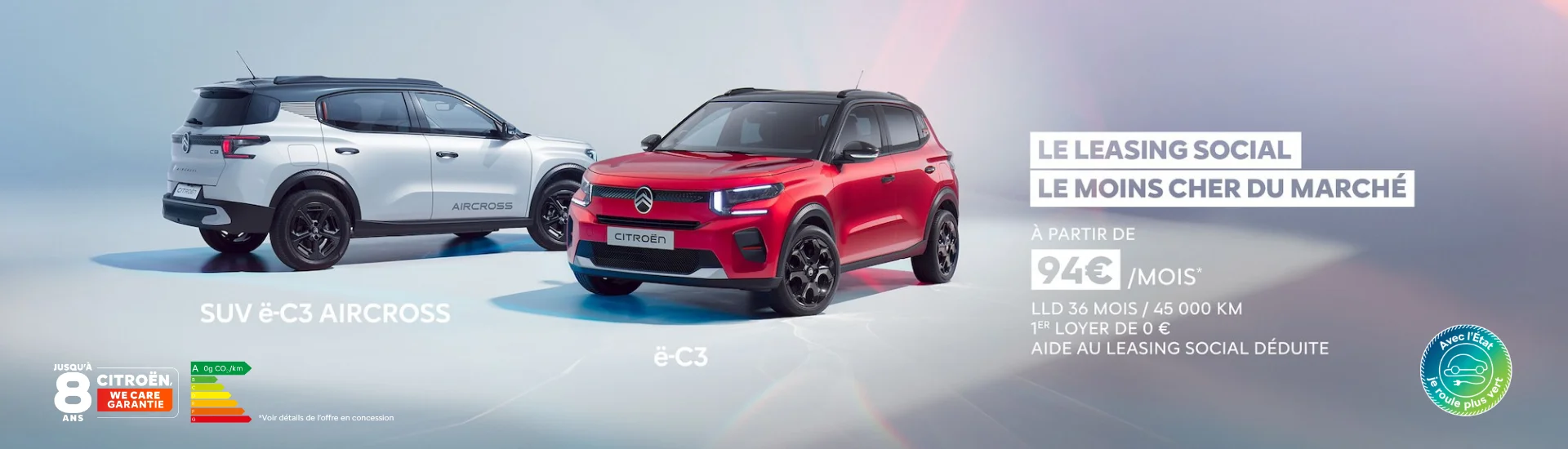 bannière LP - leasing social électrique Citroën - juillet 2026